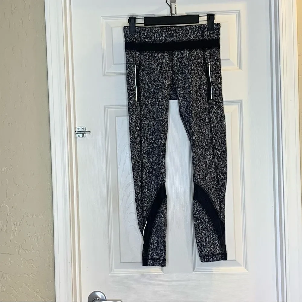 Lululemon Women's Inspire Tight II Luxtreme Heathered Black Leggings Size 4